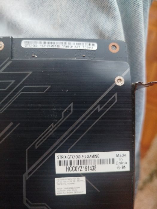 Placa gráfica STRIX ORG 1060 6GB GAMING
