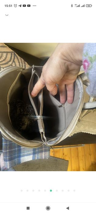 Рюкзак жіночій світло-сірого кольору