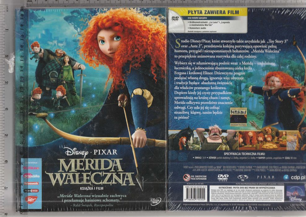 Merida Waleczna płyta dubbing pl DVD