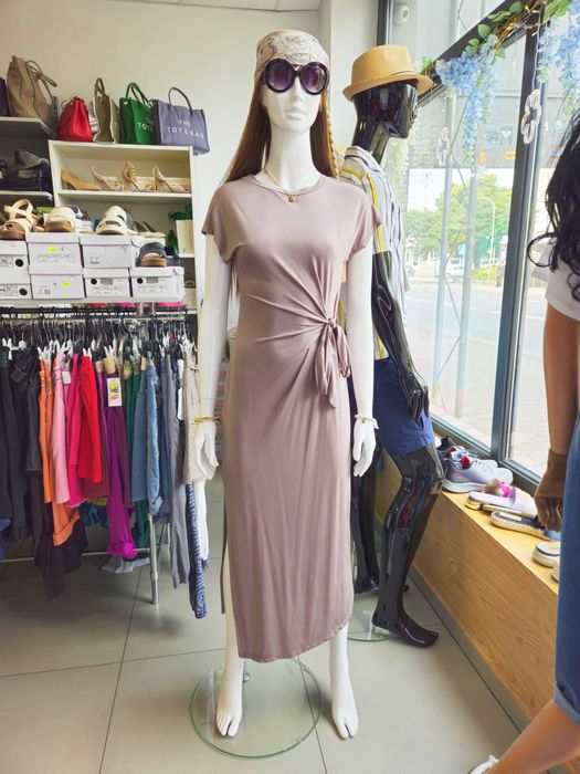 Sukienka maxi S/M bordowa, Italy, cudo !!!