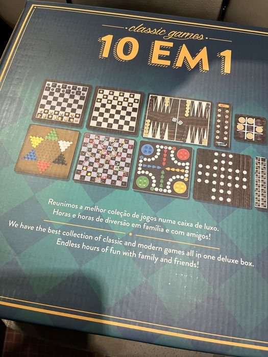 Jogo de Tabuleiro - 10 em 1 (novo)