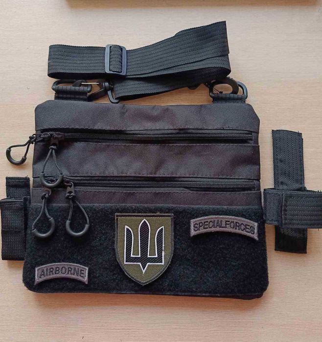 Сумка з липучкою, чоловіча сумка на плече, месенджер