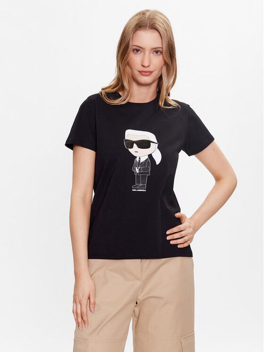 T-shirt z dużym logo Karl Lagerfeld S
