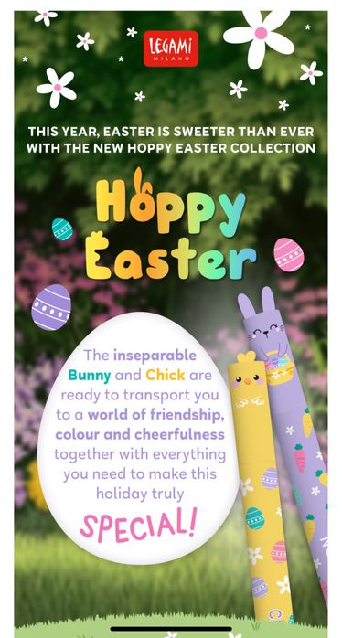 Canetas Apagaveis Legami Pascoa 2025 edicao limitada de colecionador