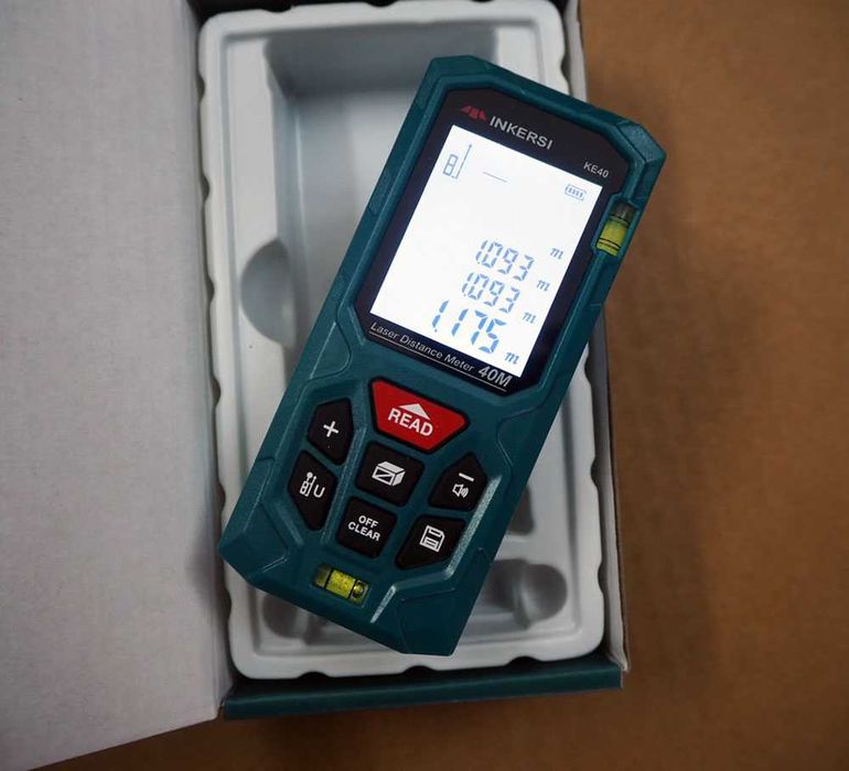 Лазерная рулетка лазерный дальномер INKERSI  KE40 дальность 40м