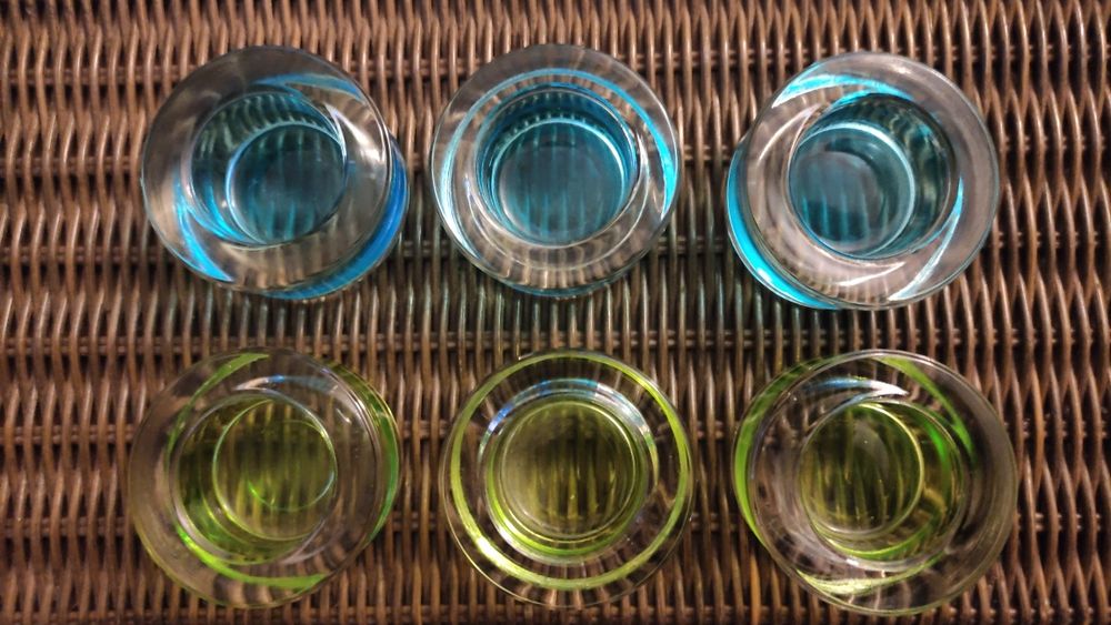 Porta velas em vidro