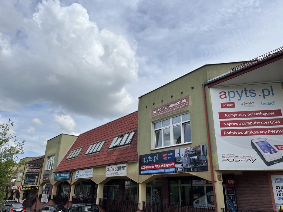 Wynajme lub sprzedam lokal użytkowy Łomża ul. Mazowiecka czynsz ogrzewanie w cenie
