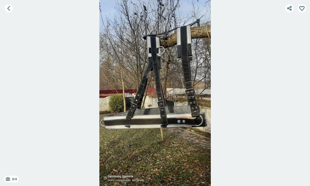 Шлея на коня з пожарного шланга