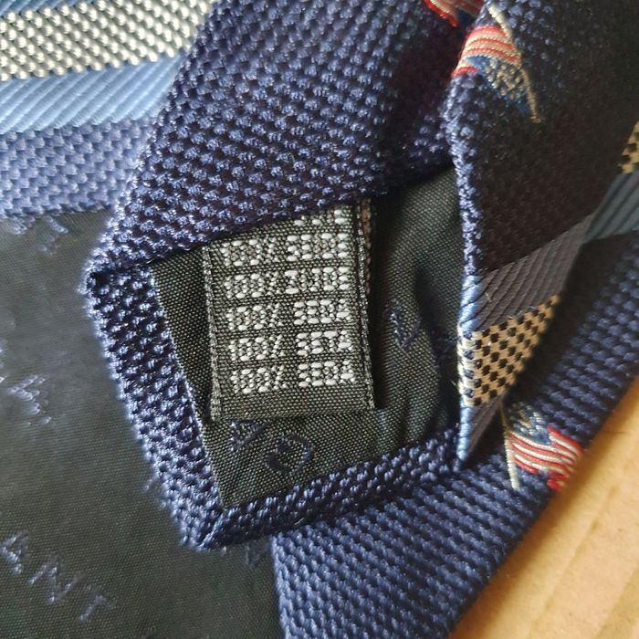 Krawat męski flagi USA jedwab (k-9)