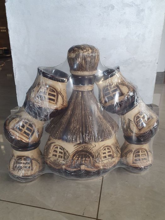 Глиняний керамічний набір для напоїв