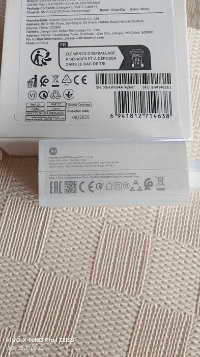 Xiaomi 120W HyperCharge ładowarka oryginał