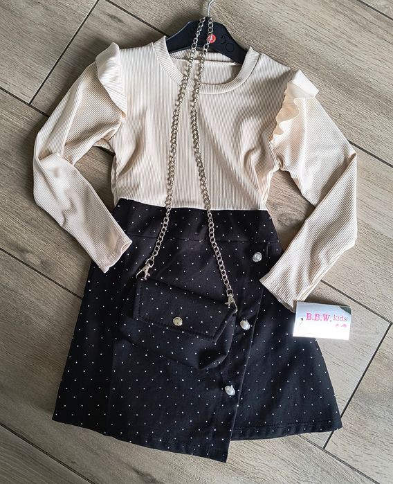 Sukienka z torebką 104 śliczna nowa