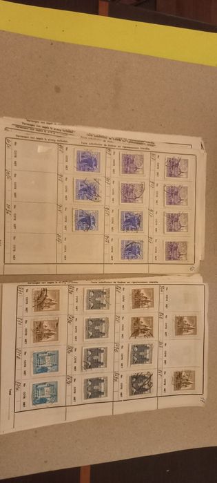 Znaczki 16 luźnych kartek Austria Różne lata