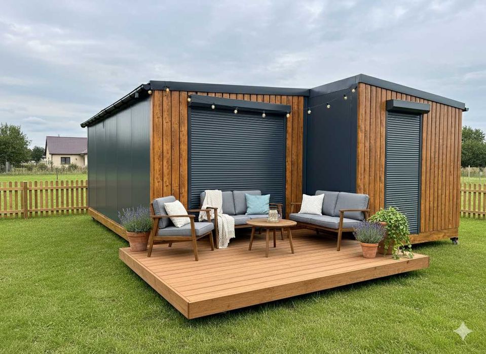 Domek modułowy całoroczny mobilny 35m2 wyposażony pod klucz Producent