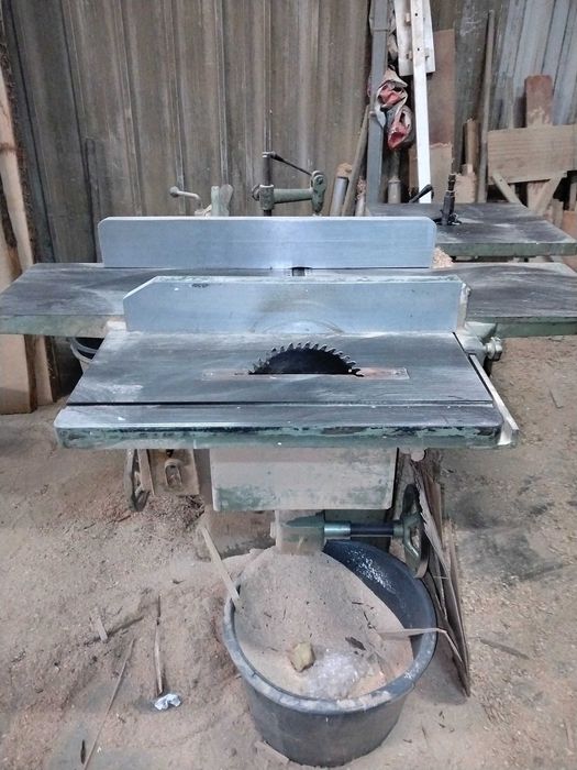 Máquina plaina desengrosso foradeira e tupia