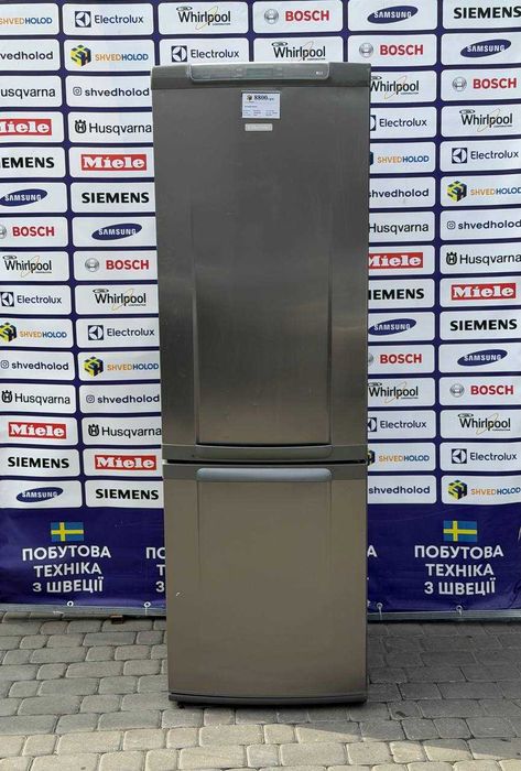 Холодильник б/в Electrolux 185см металік з Європи #08405