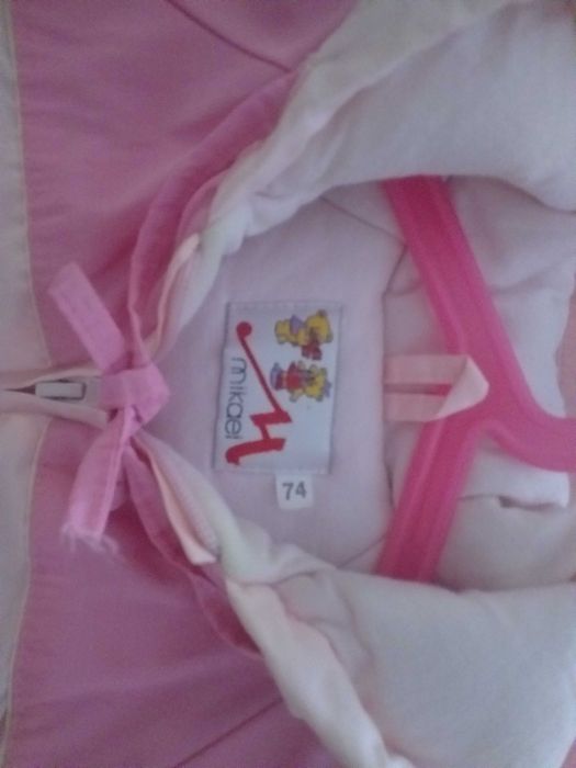 Kombinezon zimowy dwuczęściowy kurtka i spodnie rozm. 74 cm