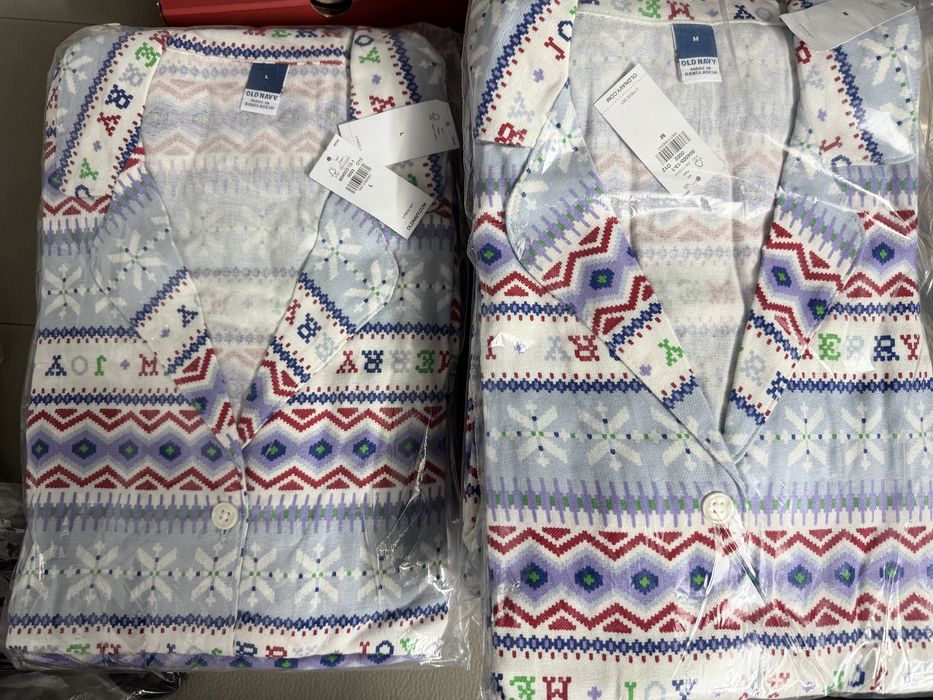 Фланелеві піжами Old Navy М та Л