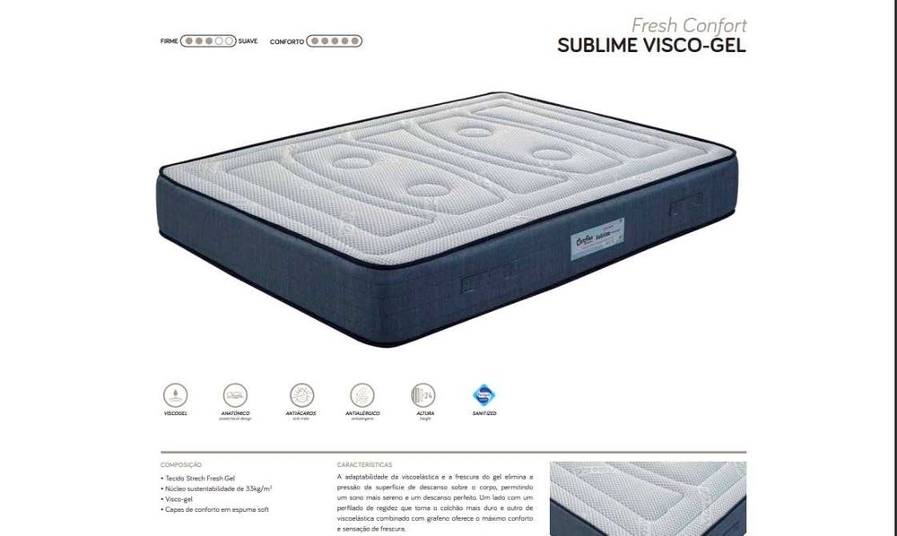 Cama Estofada 200x110cm [c/ Estrado e Colchão]