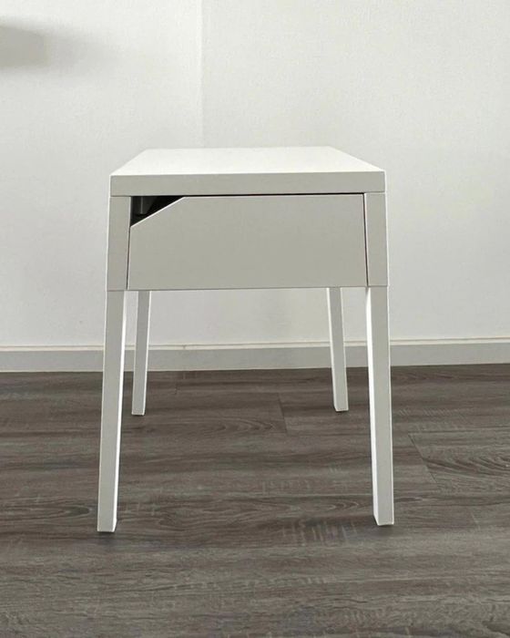 2 stoliki szafki nocne metalowe Ikea Selje
