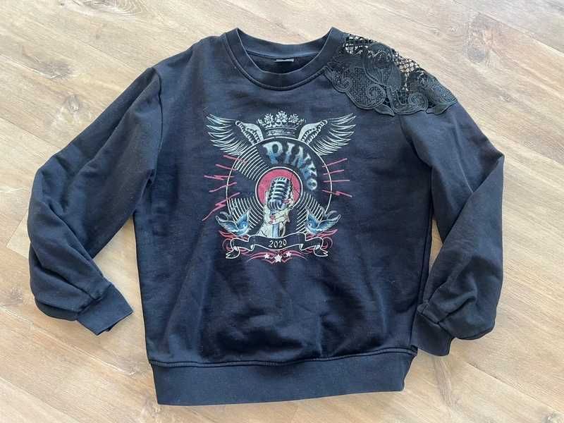 Bluza PINKO ze wstawka koronkowa rozmiar S