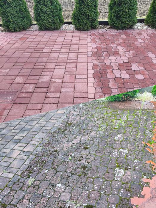 Mycie kostki elewacji dachów Malowanie dachów