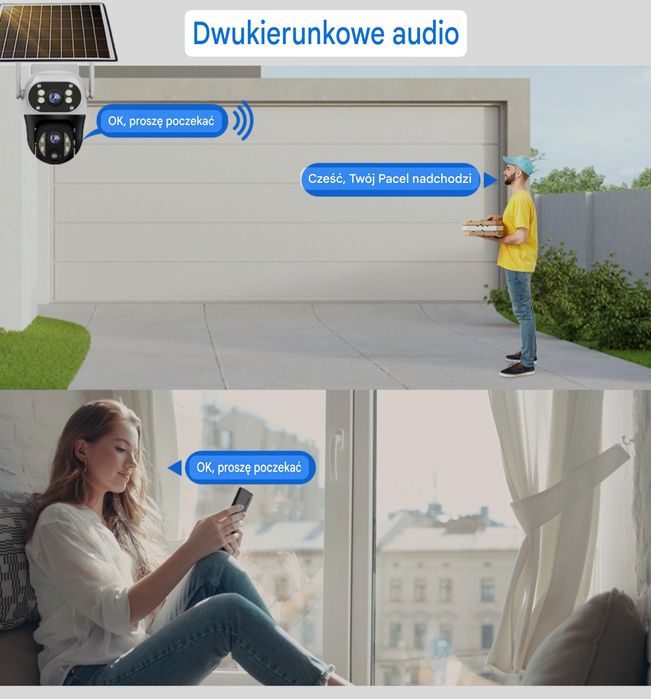 Kamera Solarna 4G na Kartę SIM Obrotowa 8MP IP66