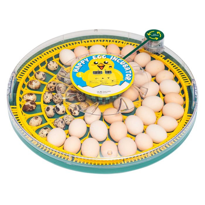 Wylęgarka AUTOMATYCZNA INKUBATOR HAPPY 52 jaj kury kaczki + Akcesoria