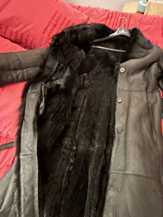 Casaco pelo natural de carneiro