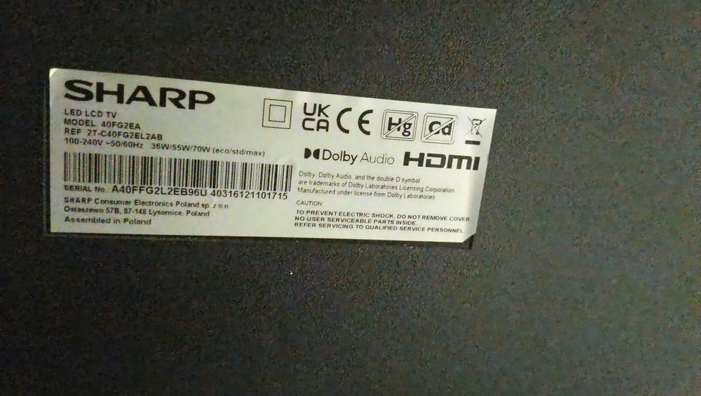 Telewizor Sharp 40FG2EA