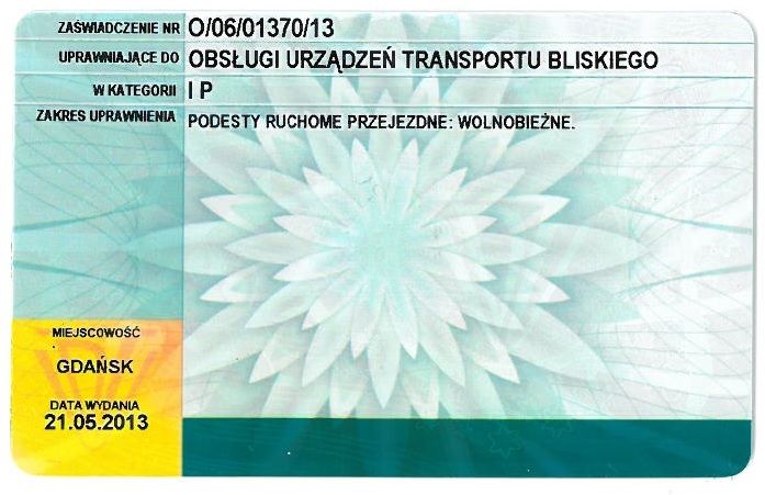 Kurs na podnośniki zwyżki podesty nożycowe koszowe