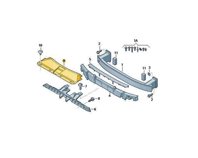Планка дефлектор накладка радіатора АУДИ Q3 11-18 audi ку кю кью авди