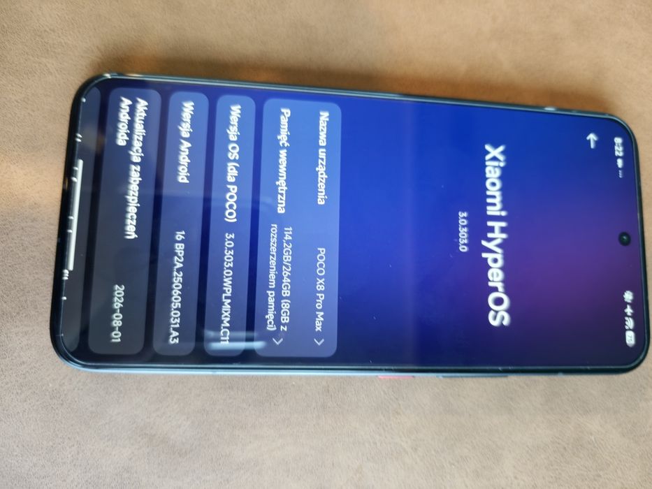 Poco X8 pro max 12/256 , czarny. REZERWAJCA