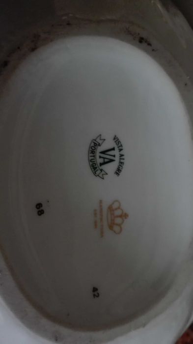 Jarra Caixa Vista Alegre Companhia Índias Ed. Vasco Gama e caixa melão