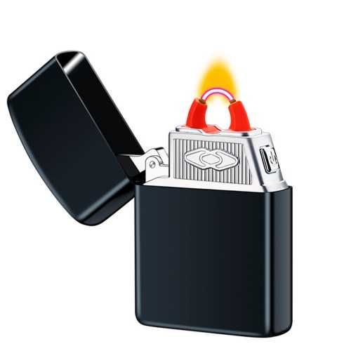 Зажигалка дуговая usb в подарочной упаковке LB-766. Цвет; черный.