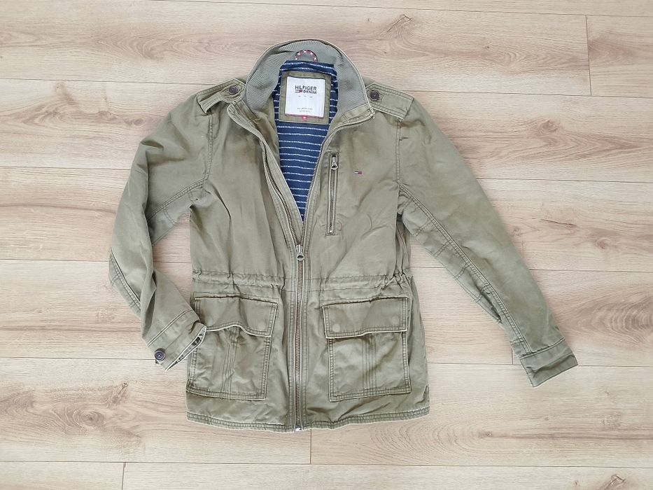 Tommy Hilfiger THDM Washed Field Jacket Olive Night kurtka M wiatrówka