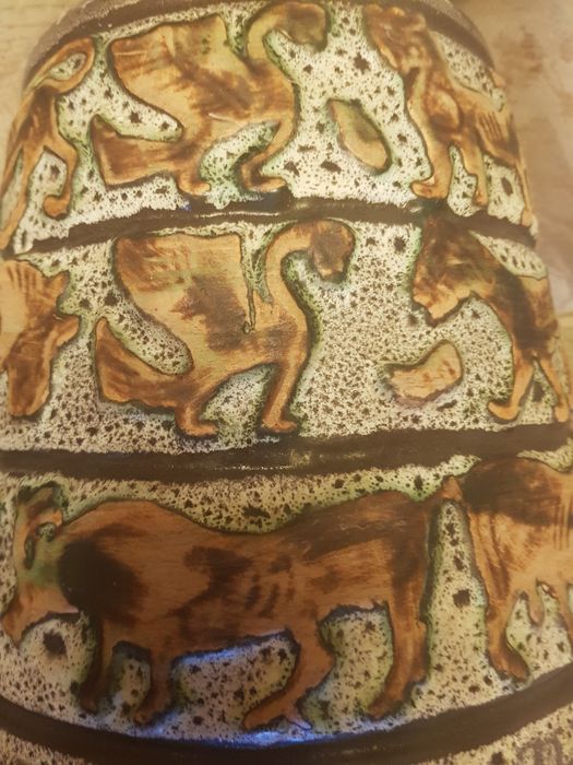 Lampa wazon etniczny ceramiczny