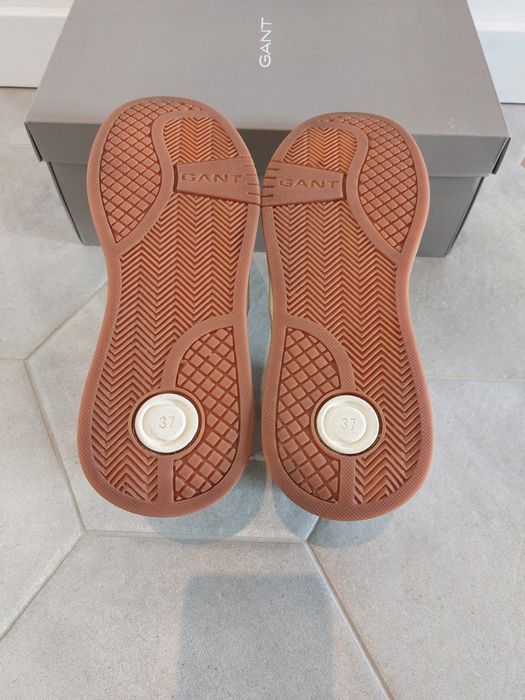 Buty Gant jak nowe 37 sneakersy trampki tenisówki wysokie beżowe