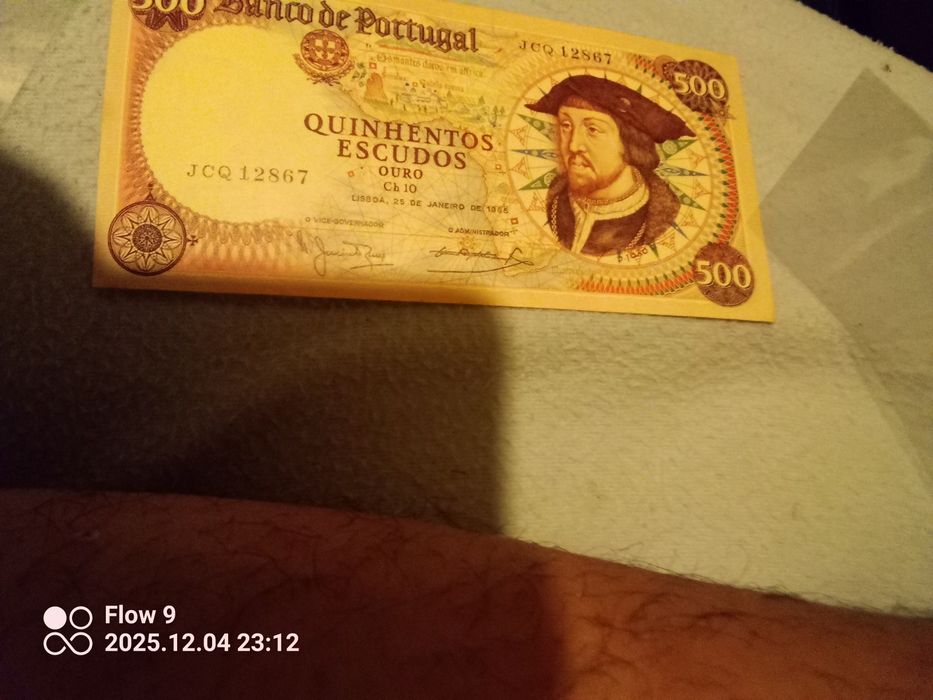 Nota de 500 escudos 1966( primeira)