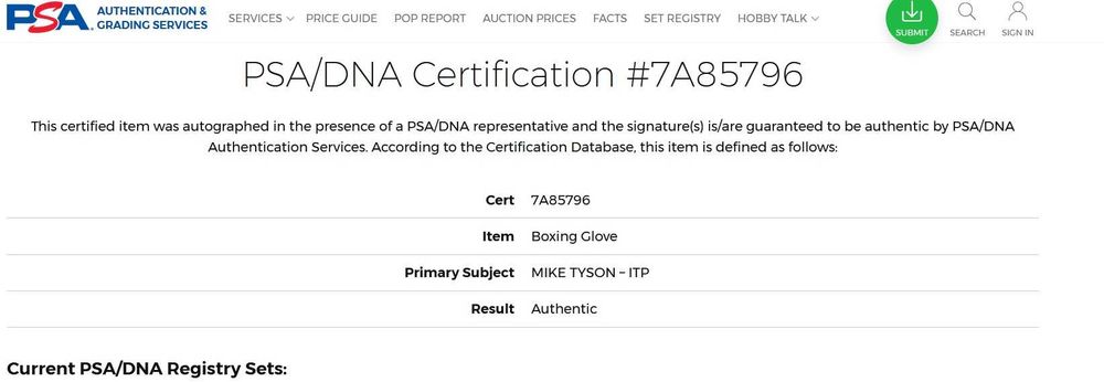 Mike Tyson autograf oryginał unikat boks legenda rękawica podpis