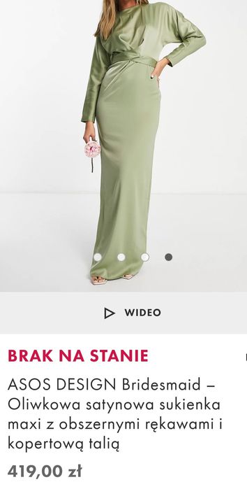 Sukienka ASOS balowa , wesele komunia Święta 38