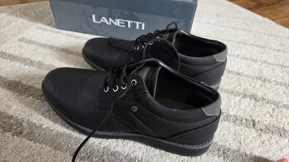Buty eleganckie wyjściowe Lanetti 42