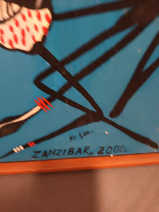 3 quadros originais de Zanzibar