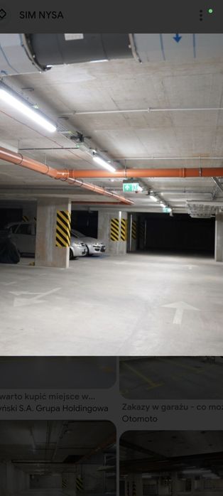 Miejsce parkingowe w garażu podziemnym
