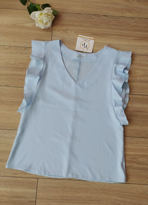 Elegancka bluzka 36/38 PurPura błękit, jasnoniebieska