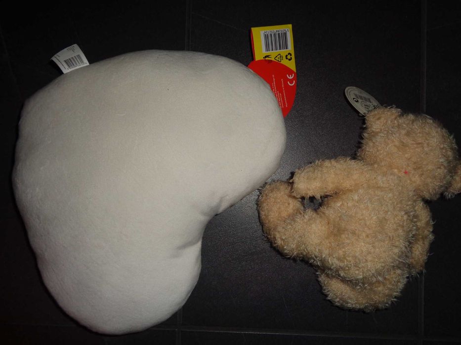 ELEFUN walentynkowy pluszak poduszka serce + MIŚ Teddy OKAZJA zestaw