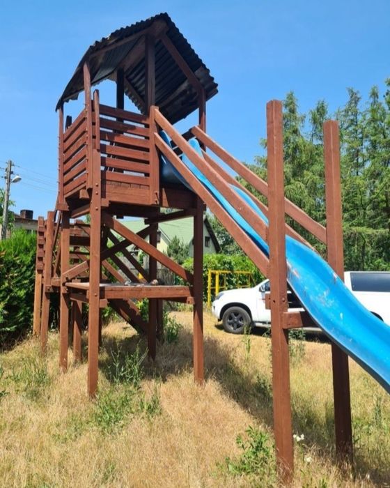 Zjeżdżalnia z drewna ślizg dł. 5m