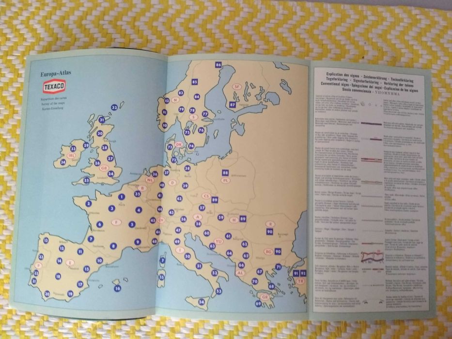 Europa-Atlas TEXACO 1970
Pivatil
