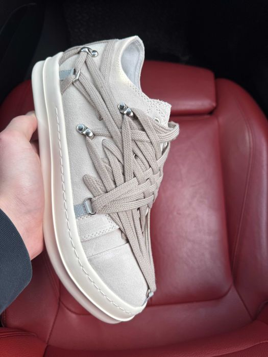 (ОПЛАТА ПІСЛЯ ОГЛЯДУ)Rick Owens x Hollywood Megalace Beige Рік Овенс