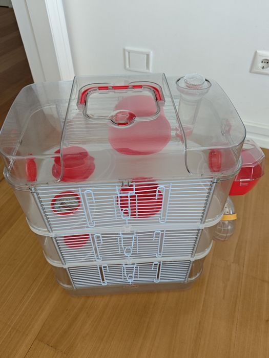 Gaiola hamster 3 andares como nova